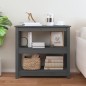 Tavolo Consolle Grigio 80x40x74 cm in Legno Massello di Pino Tavolo Consolle Grigio 80x40x74 cm in Legno Massello di Pino
