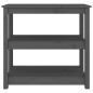 Tavolo Consolle Grigio 80x40x74 cm in Legno Massello di Pino Tavolo Consolle Grigio 80x40x74 cm in Legno Massello di Pino