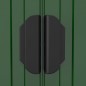 vidaXL Capanno da Giardino Verde 192x689x223 cm Acciaio Zincato