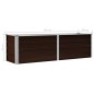 vidaXL Letto Rialzato Giardino Marrone 160x40x45 cm in Acciaio Zincato vidaXL Letto Rialzato Giardino Marrone 160x40x45 cm in Acciaio Zincato
