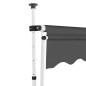 vidaXL Tenda da Sole Retrattile Manuale 200 cm Antracite vidaXL Tenda da Sole Retrattile Manuale 200 cm Antracite