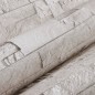 vidaXL Carta da Parati 3D Effetto Pietra Crema