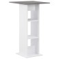 vidaXL Tavolo da Bar Bianco e Grigio Antracite 60x60x110 cm vidaXL Tavolo da Bar Bianco e Grigio Antracite 60x60x110 cm