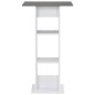 vidaXL Tavolo da Bar Bianco e Grigio Antracite 60x60x110 cm vidaXL Tavolo da Bar Bianco e Grigio Antracite 60x60x110 cm