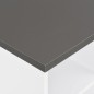 vidaXL Tavolo da Bar Bianco e Grigio Antracite 60x60x110 cm vidaXL Tavolo da Bar Bianco e Grigio Antracite 60x60x110 cm