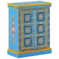 vidaXL Credenza in Legno Massello di Mango Turchese Dipinta a Mano vidaXL Credenza in Legno Massello di Mango Turchese Dipinta a Mano