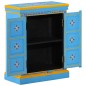 vidaXL Credenza in Legno Massello di Mango Turchese Dipinta a Mano vidaXL Credenza in Legno Massello di Mango Turchese Dipinta a Mano