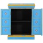 vidaXL Credenza in Legno Massello di Mango Turchese Dipinta a Mano vidaXL Credenza in Legno Massello di Mango Turchese Dipinta a Mano