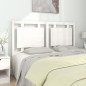 vidaXL Testiera per Letto Bianca 145,5x4x100 cm Legno Massello di Pino vidaXL Testiera per Letto Bianca 145,5x4x100 cm Legno Massello di Pino