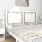 vidaXL Testiera per Letto Bianca 145,5x4x100 cm Legno Massello di Pino vidaXL Testiera per Letto Bianca 145,5x4x100 cm Legno Massello di Pino