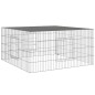vidaXL Conigliera 110x110x55 cm Ferro Zincato vidaXL Conigliera 110x110x55 cm Ferro Zincato