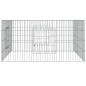 vidaXL Conigliera 110x110x55 cm Ferro Zincato vidaXL Conigliera 110x110x55 cm Ferro Zincato