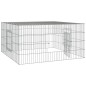 vidaXL Conigliera 110x110x55 cm Ferro Zincato vidaXL Conigliera 110x110x55 cm Ferro Zincato