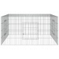 vidaXL Conigliera 110x110x55 cm Ferro Zincato vidaXL Conigliera 110x110x55 cm Ferro Zincato
