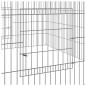 vidaXL Conigliera 110x110x55 cm Ferro Zincato vidaXL Conigliera 110x110x55 cm Ferro Zincato