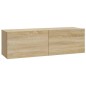 Set di Mobili Porta TV 7 pz Rovere Sonoma in Legno Multistrato Set di Mobili Porta TV 7 pz Rovere Sonoma in Legno Multistrato