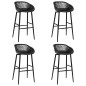 vidaXL Set da Bar 5 pz Bianco e Nero vidaXL Set da Bar 5 pz Bianco e Nero