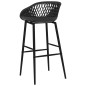 vidaXL Set da Bar 5 pz Bianco e Nero vidaXL Set da Bar 5 pz Bianco e Nero