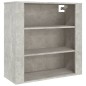 Mobile a Parete Grigio Cemento 80x33x80 cm in Legno Multistrato Mobile a Parete Grigio Cemento 80x33x80 cm in Legno Multistrato
