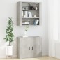 Mobile a Parete Grigio Cemento 80x33x80 cm in Legno Multistrato Mobile a Parete Grigio Cemento 80x33x80 cm in Legno Multistrato