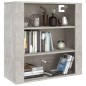 Mobile a Parete Grigio Cemento 80x33x80 cm in Legno Multistrato Mobile a Parete Grigio Cemento 80x33x80 cm in Legno Multistrato