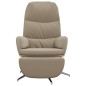 vidaXL Poltrona Relax Poggiapiedi Grigio Chiaro Similpelle Scamosciata vidaXL Poltrona Relax Poggiapiedi Grigio Chiaro Similpelle Scamosciata