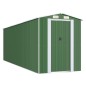 vidaXL Capanno da Giardino Verde 192x606x223 cm Acciaio Zincato vidaXL Capanno da Giardino Verde 192x606x223 cm Acciaio Zincato