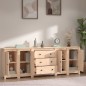 Credenza 230x35x80 cm in Legno Massello di Pino Credenza 230x35x80 cm in Legno Massello di Pino