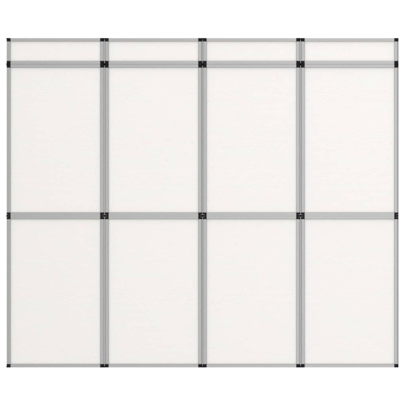 Parete Espositiva Pieghevole 12 Pannelli 242x200 cm Bianchi Parete Espositiva Pieghevole 12 Pannelli 242x200 cm Bianchi