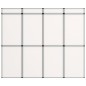 Parete Espositiva Pieghevole 12 Pannelli 242x200 cm Bianchi Parete Espositiva Pieghevole 12 Pannelli 242x200 cm Bianchi