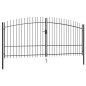 vidaXL Cancello Doppio con Punte a Lancia 400x225 cm vidaXL Cancello Doppio con Punte a Lancia 400x225 cm