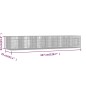 vidaXL Conigliera con 6 Pannelli 327x79x54 cm Ferro Zincato vidaXL Conigliera con 6 Pannelli 327x79x54 cm Ferro Zincato
