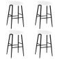 vidaXL Set da Bar 5 pz Nero e Bianco vidaXL Set da Bar 5 pz Nero e Bianco