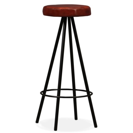 vidaXL Sgabelli da Bar 4 pz in Vera Pelle