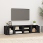 Mobili Porta TV 2 pz Nero 80x31,5x36 cm in Legno Multistrato Mobili Porta TV 2 pz Nero 80x31,5x36 cm in Legno Multistrato