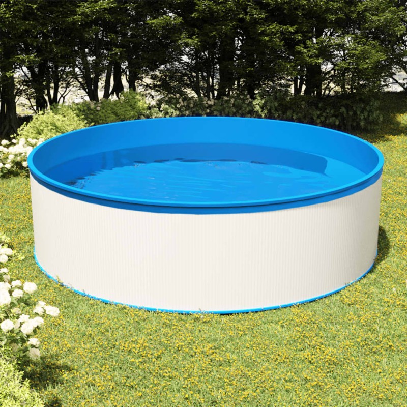 vidaXL Piscina Fuori Terra con Skimmer e Pompa Sospesi 350x90cm Bianca vidaXL Piscina Fuori Terra con Skimmer e Pompa Sospesi 350x90cm Bianca