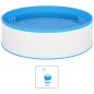 vidaXL Piscina Fuori Terra con Skimmer e Pompa Sospesi 350x90cm Bianca vidaXL Piscina Fuori Terra con Skimmer e Pompa Sospesi 350x90cm Bianca