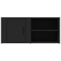 Mobili Porta TV 2 pz Nero 80x31,5x36 cm in Legno Multistrato Mobili Porta TV 2 pz Nero 80x31,5x36 cm in Legno Multistrato