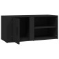 Mobili Porta TV 2 pz Nero 80x31,5x36 cm in Legno Multistrato Mobili Porta TV 2 pz Nero 80x31,5x36 cm in Legno Multistrato