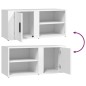 vidaXL Mobili Porta TV 2 pz Bianco 80x31,5x36 cm in Legno Multistrato vidaXL Mobili Porta TV 2 pz Bianco 80x31,5x36 cm in Legno Multistrato