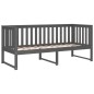 vidaXL Dormeuse Grigia 80x200 cm in Legno Massello di Pino