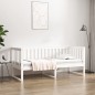 vidaXL Dormeuse Bianca 75x190 cm in Legno Massello di Pino vidaXL Dormeuse Bianca 75x190 cm in Legno Massello di Pino