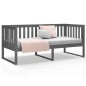 vidaXL Dormeuse Grigia 90x200 cm in Legno Massello di Pino