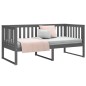 vidaXL Dormeuse Grigia 90x200 cm in Legno Massello di Pino