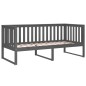 vidaXL Dormeuse Grigia 90x200 cm in Legno Massello di Pino