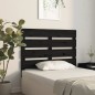 vidaXL Testiera per Letto Nera 75x3x80 cm in Legno Massello di Pino vidaXL Testiera per Letto Nera 75x3x80 cm in Legno Massello di Pino