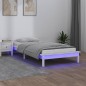 vidaXL Giroletto con LED Bianco 100x200 cm in Legno Massello vidaXL Giroletto con LED Bianco 100x200 cm in Legno Massello