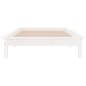 vidaXL Giroletto con LED Bianco 100x200 cm in Legno Massello vidaXL Giroletto con LED Bianco 100x200 cm in Legno Massello