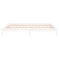 vidaXL Giroletto con LED Bianco 140x200 cm in Legno Massello vidaXL Giroletto con LED Bianco 140x200 cm in Legno Massello