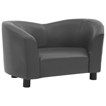 vidaXL Divano per Cani Grigio 67x41x39 cm in Similpelle